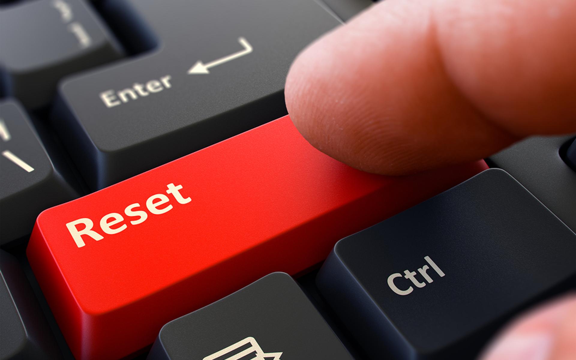 «Reset»-Knopf (Symbolbild)