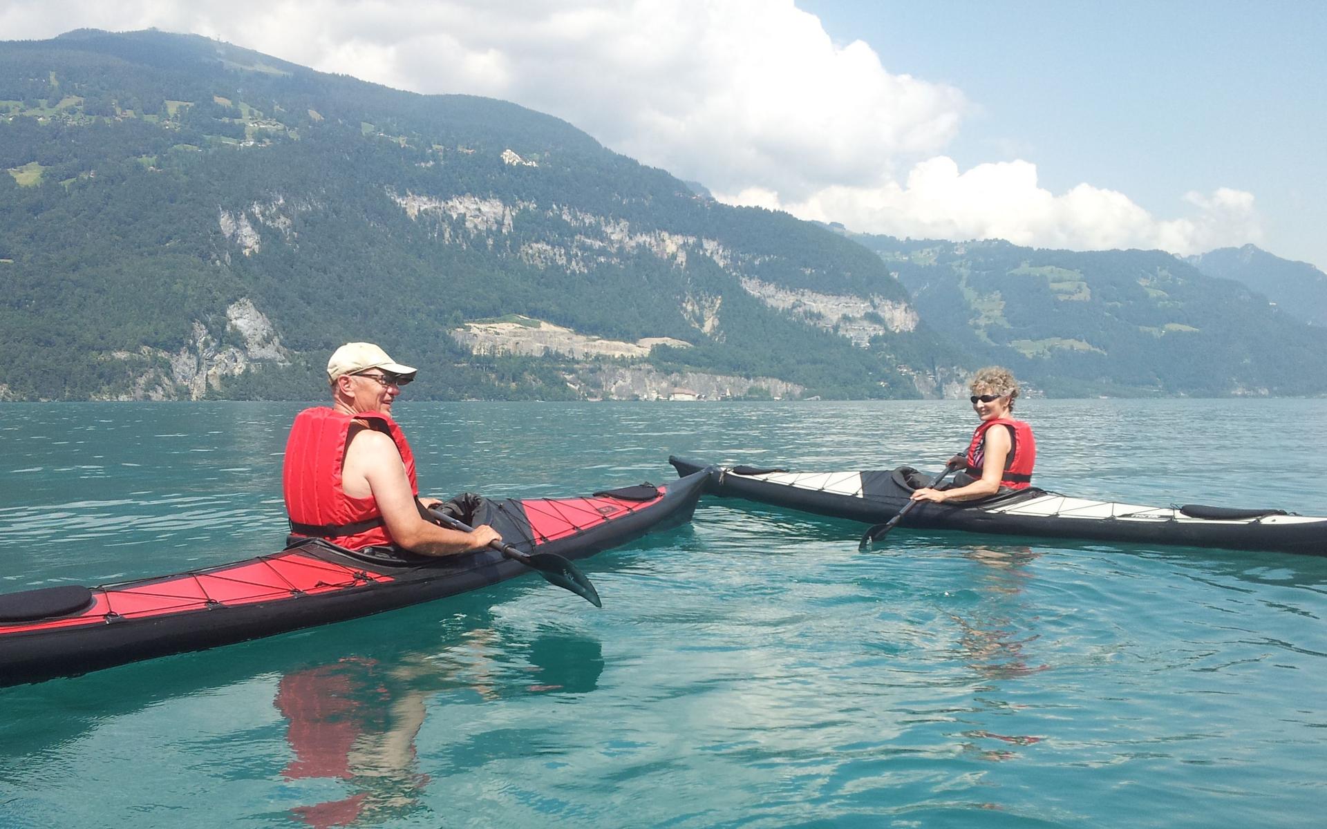 Das Ehepaar Scharnowski auf dem Thunersee