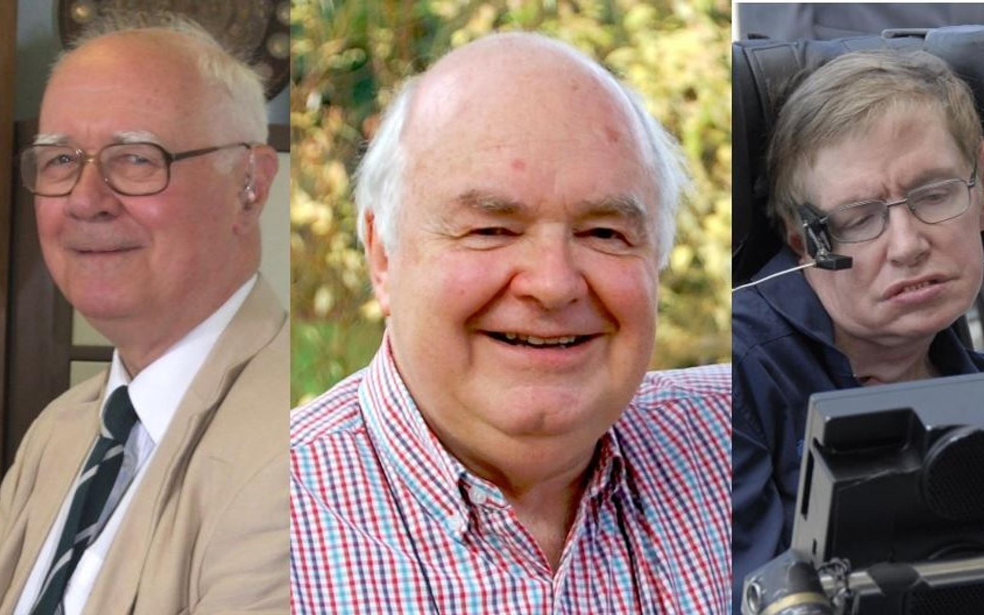 vlnr: John Polkinghorne, John Lennox und Stephen Hawking