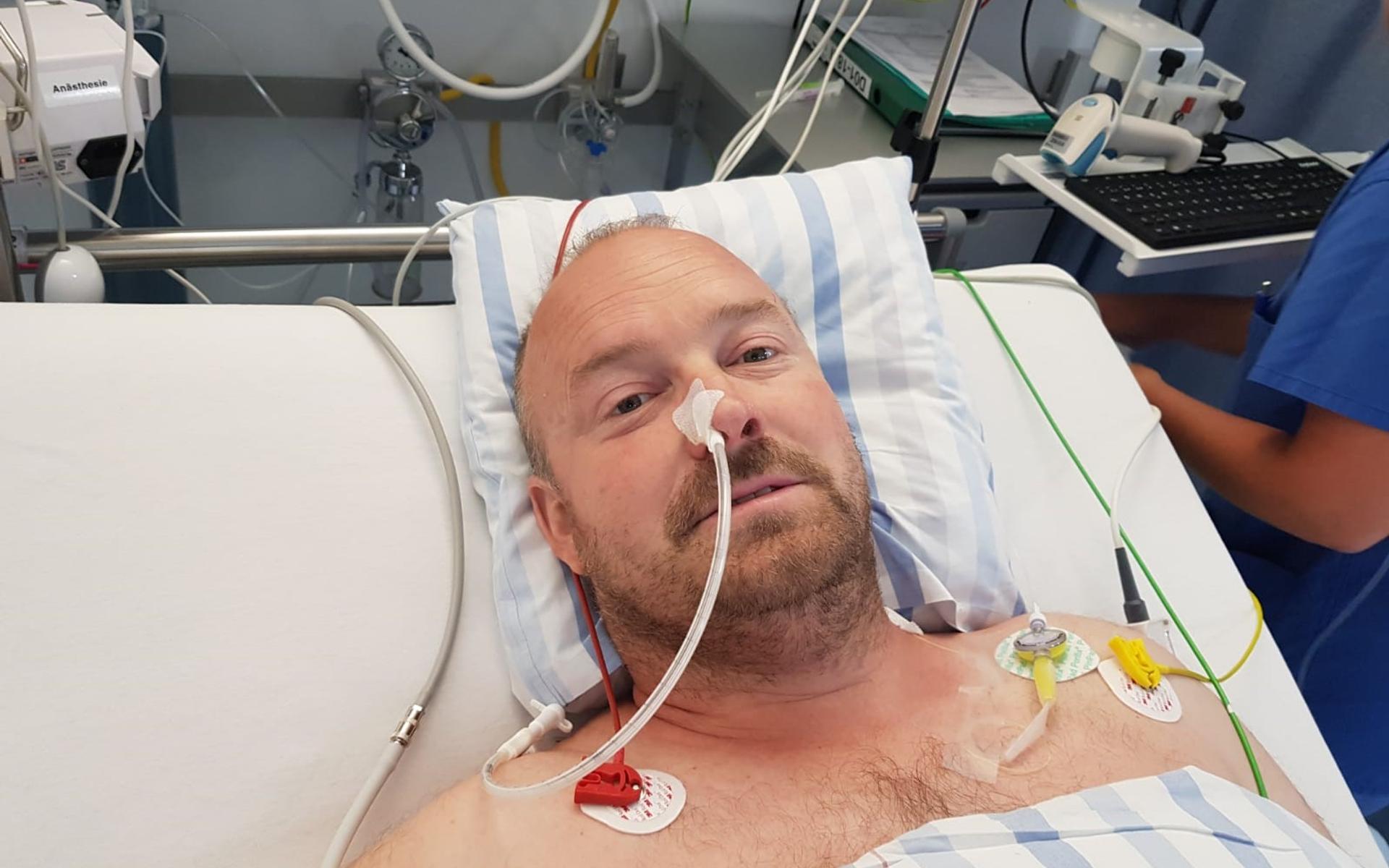 Stephan Bolliger im Spital