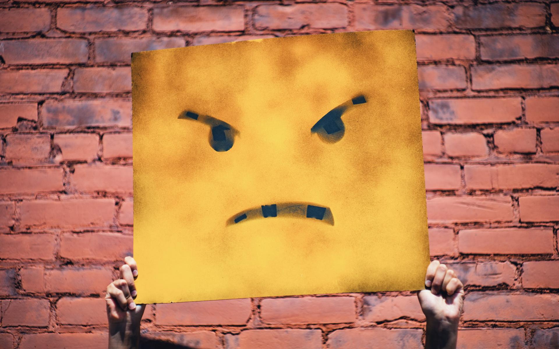 Wütendes Emoji