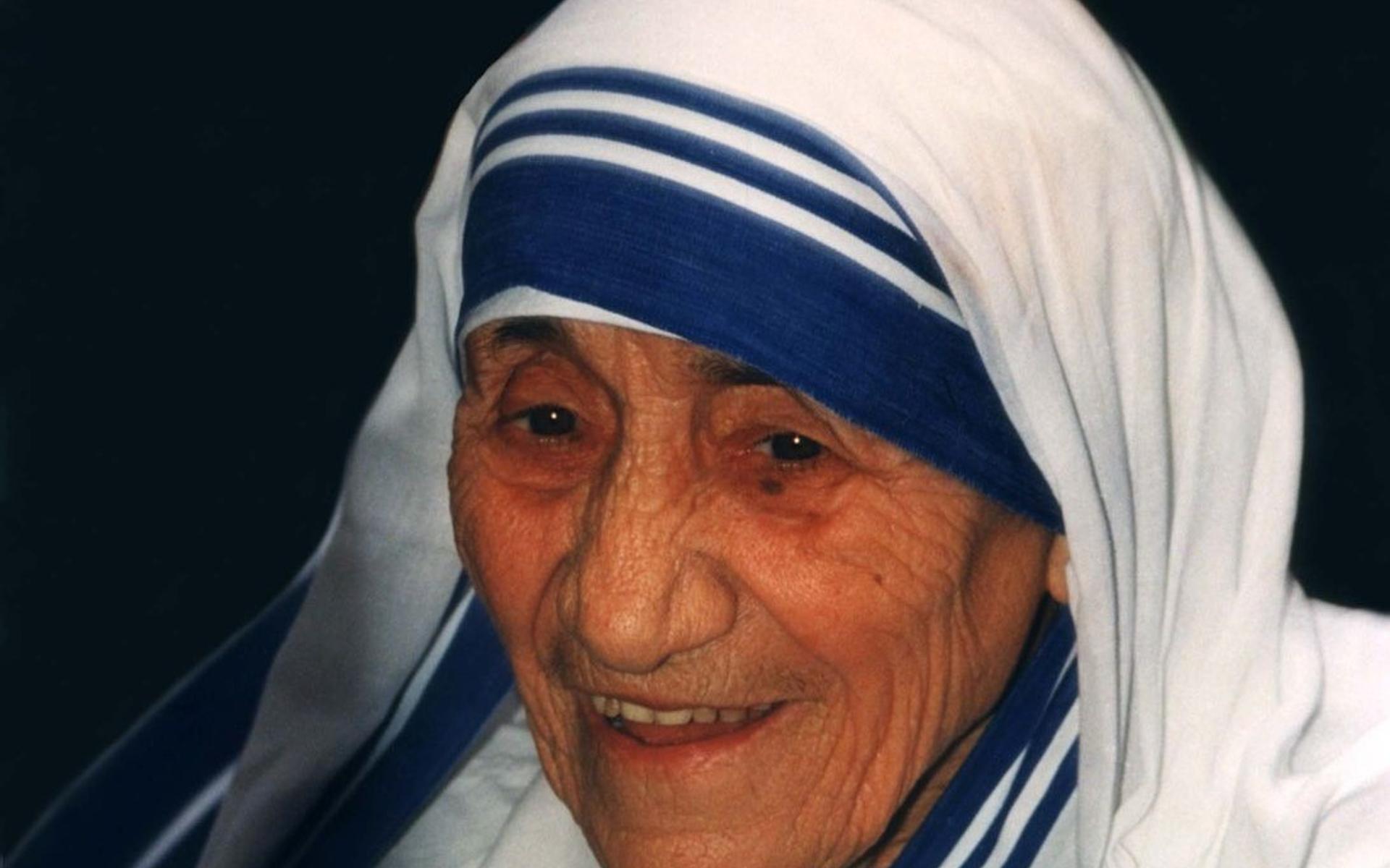 Mutter Teresa im Jahre 1995