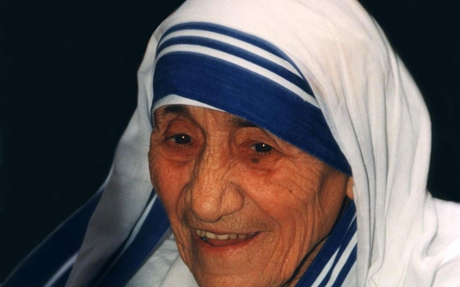 Mutter Teresa im Jahre 1995