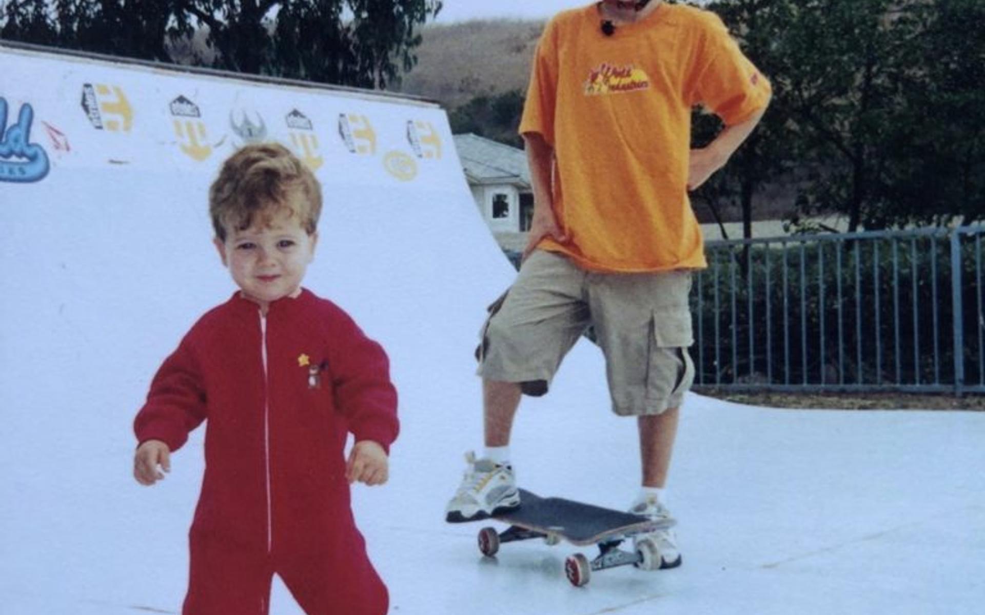 Ryan Sheckler als Kind auf dem Skateboard