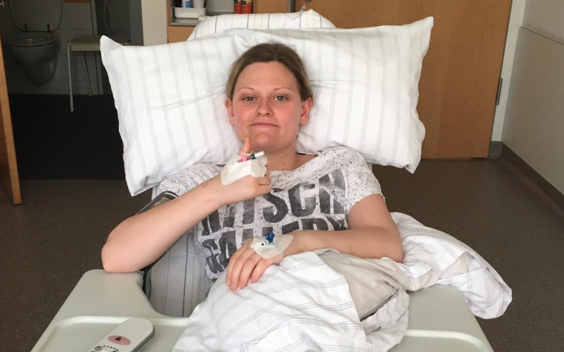 Zita Keresztes im Spital (Bild: zur Verfügung gestellt)