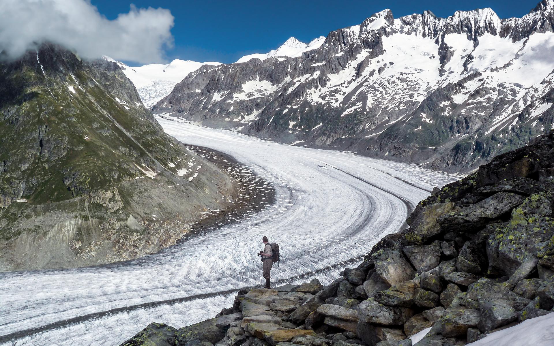 Der Aletschgletscher