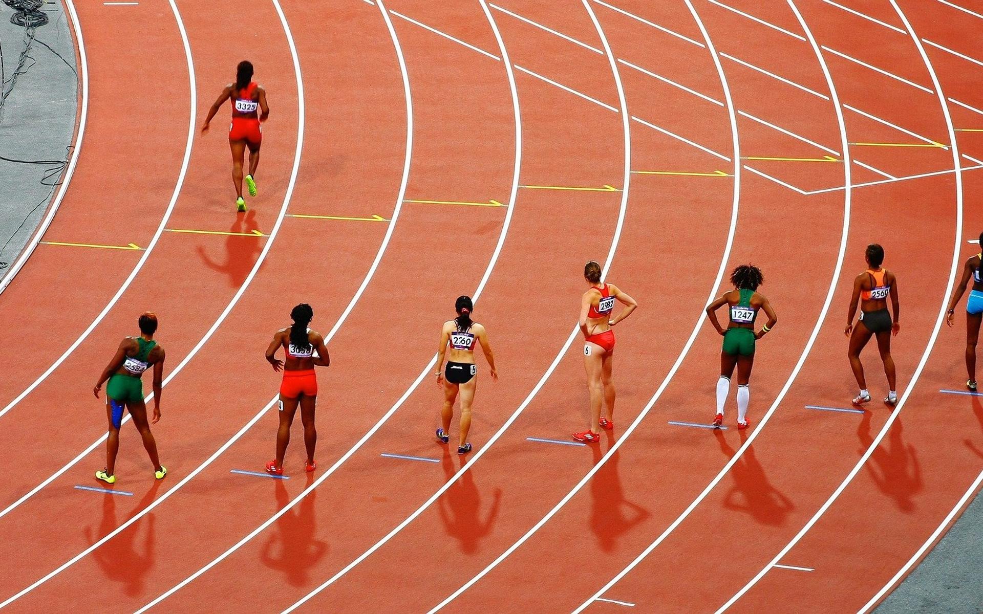 Ein Wettkampf im Sport
