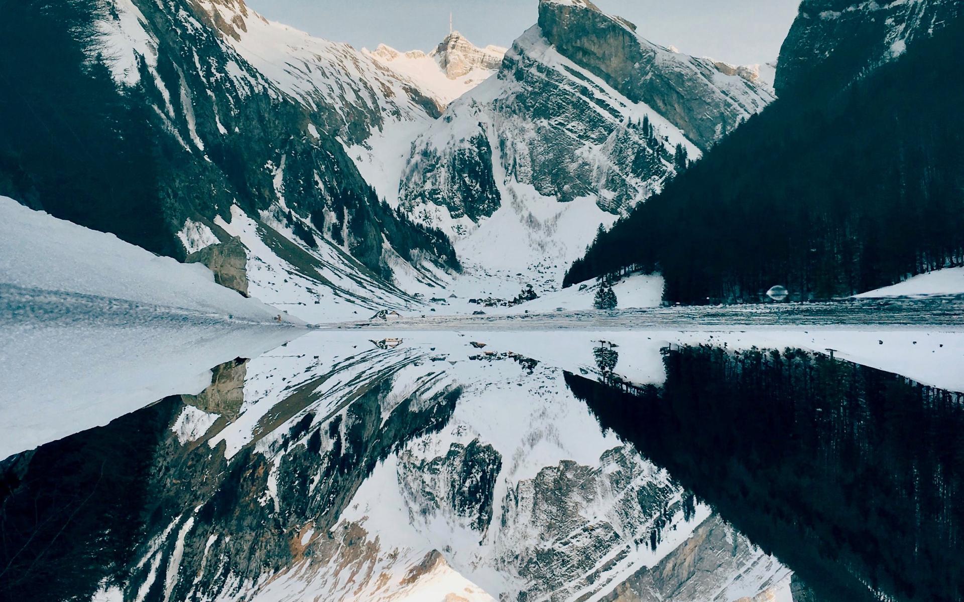 Winterlandschaft in der Schweiz