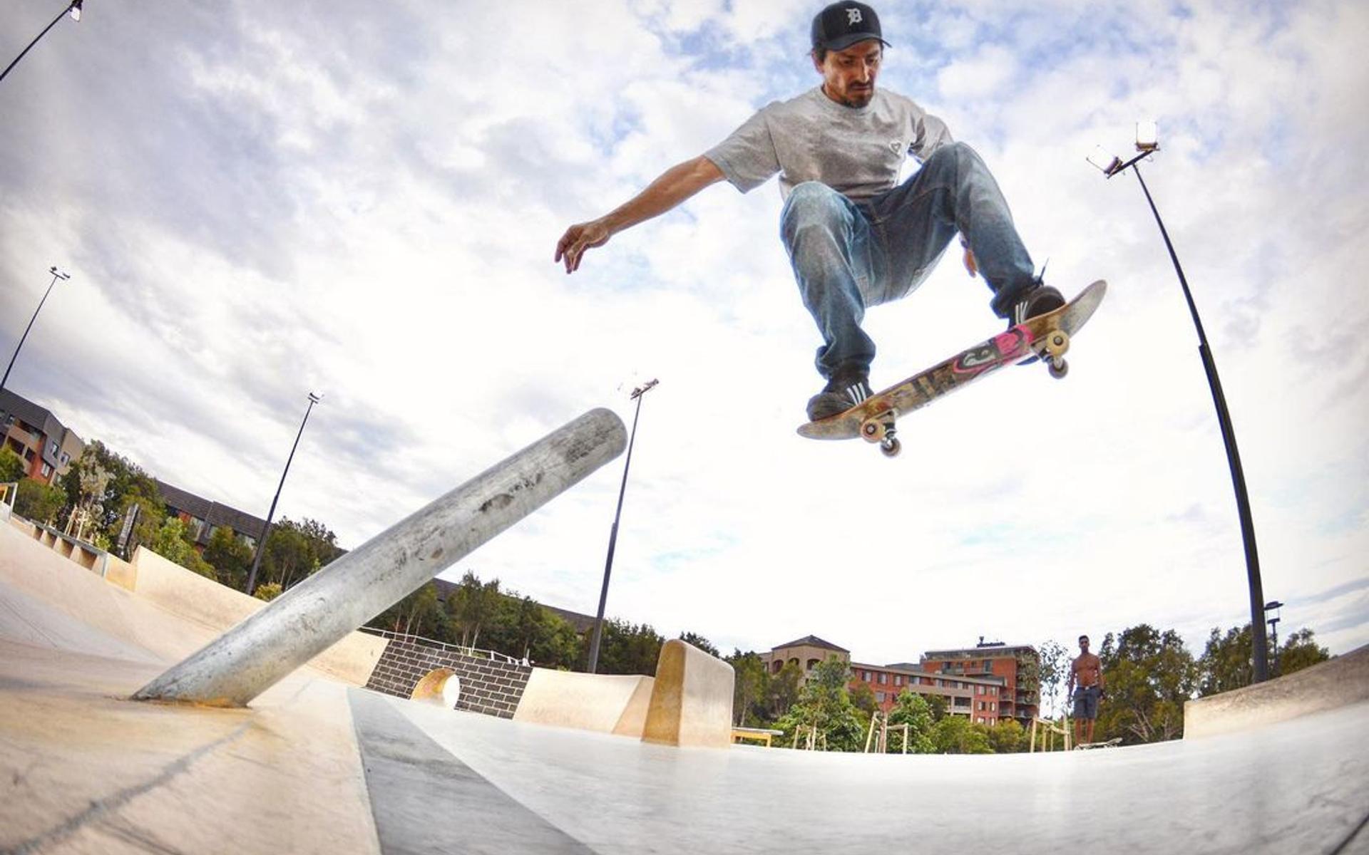 Sid Tapia auf dem Skateboard