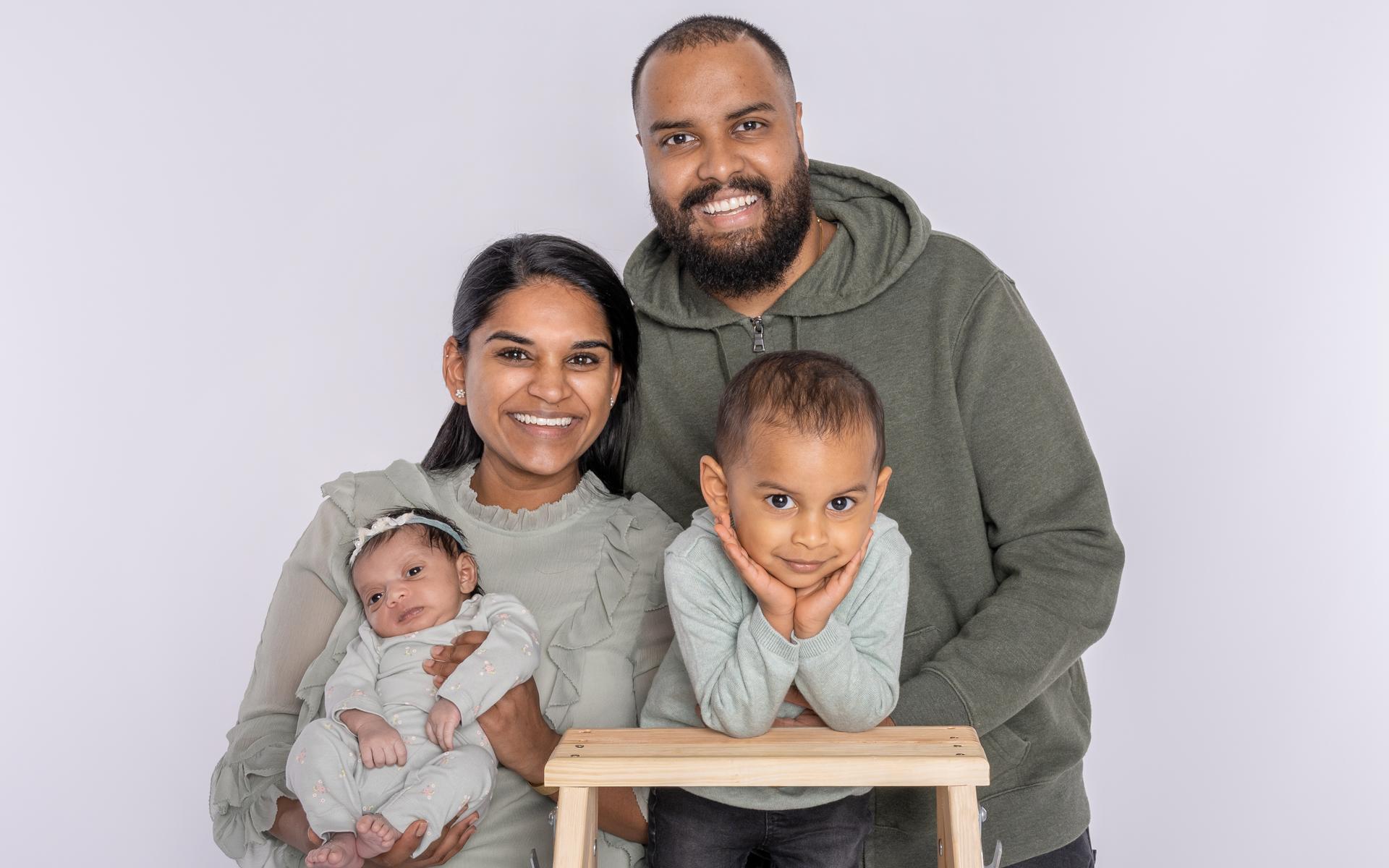 Jeremy Joseph mit seiner Familie