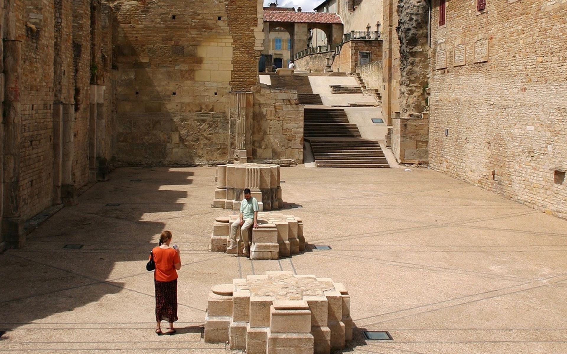 Die Überreste in Cluny