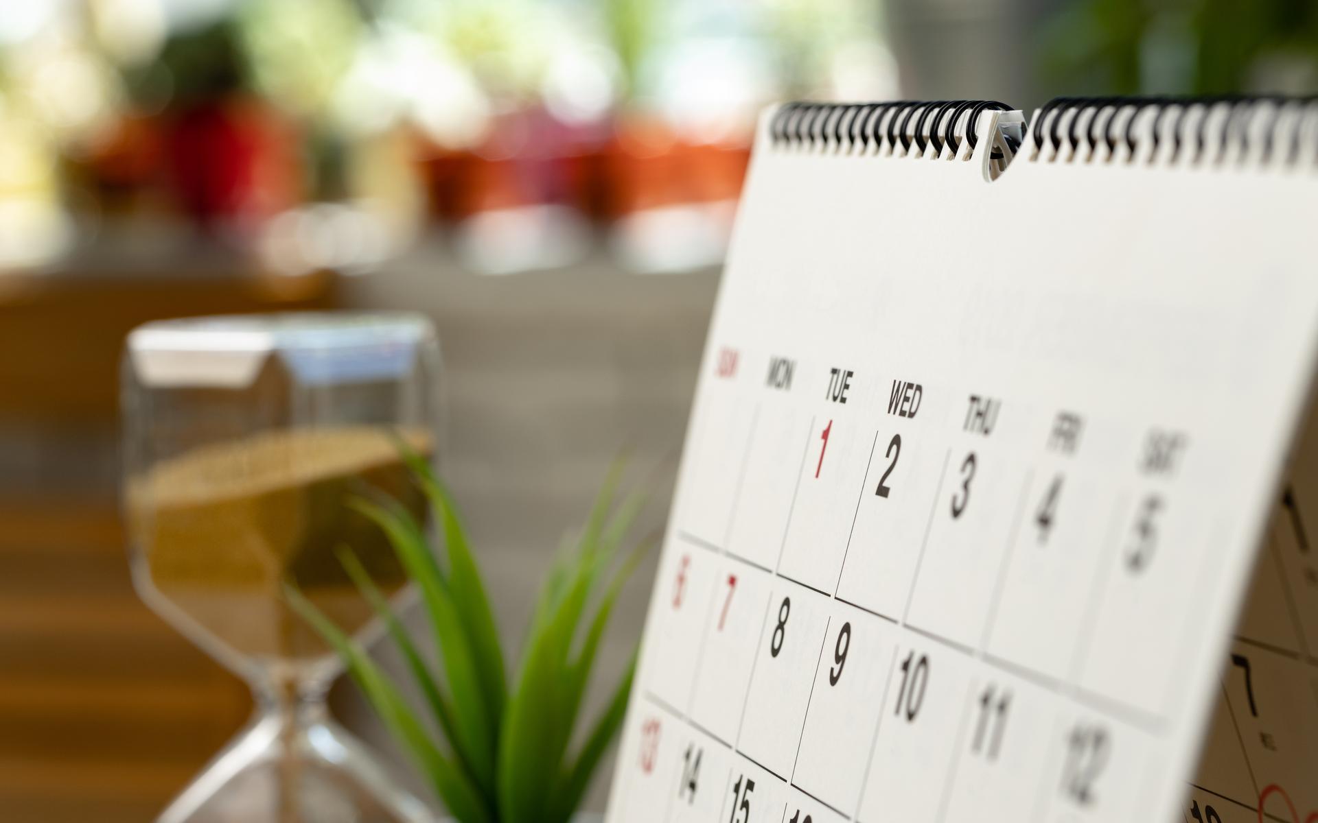 Ein Kalender ohne Termine