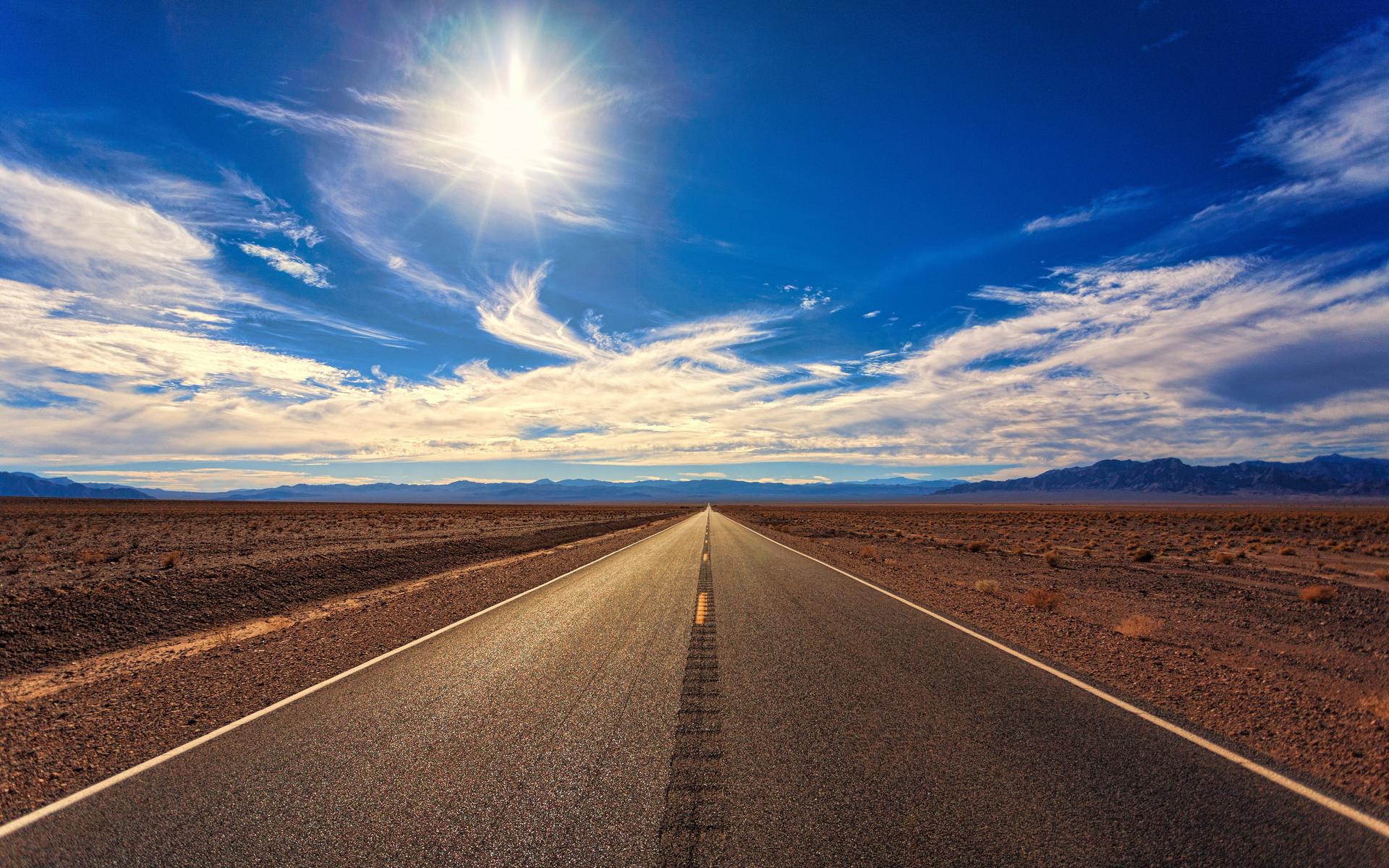 Eine endlose Strasse ohne Ende