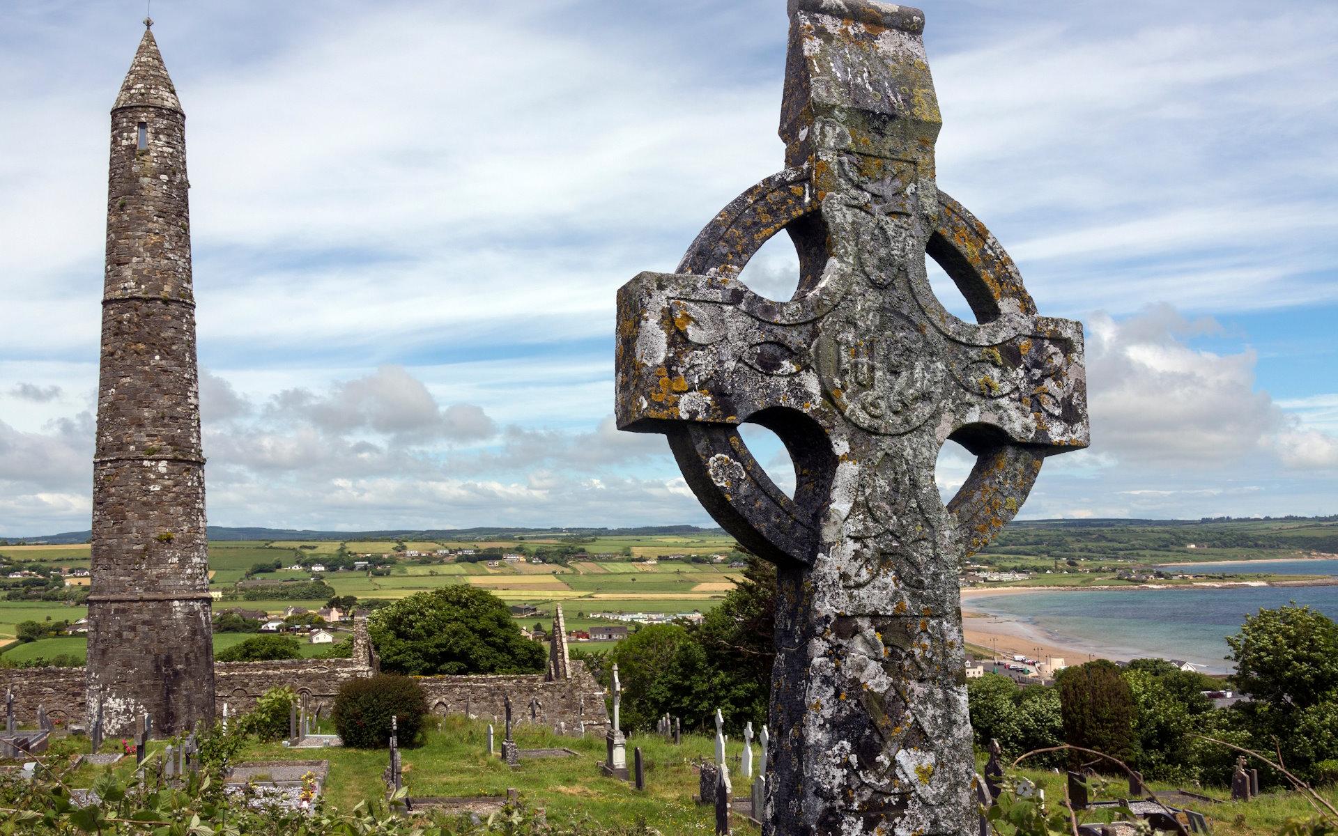 Ein keltisches Kreuz in Irland