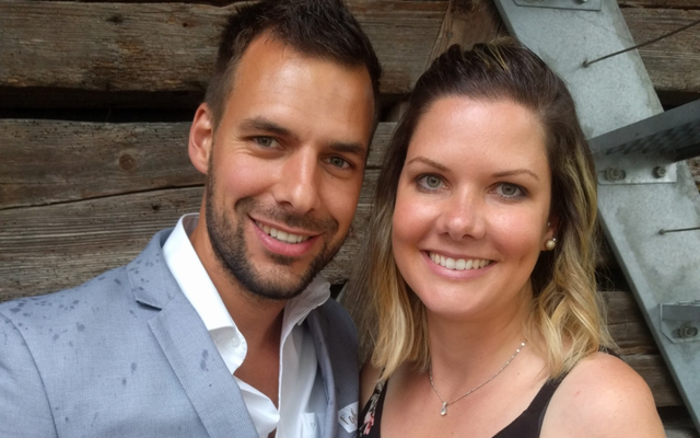Elodie Klingelhöfer, zusammen mit ihrem Mann