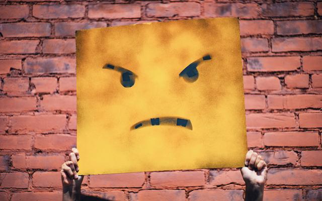 Wütendes Emoji