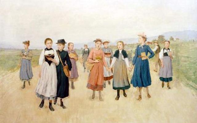 Die Konfirmandinnen von Müntschemier