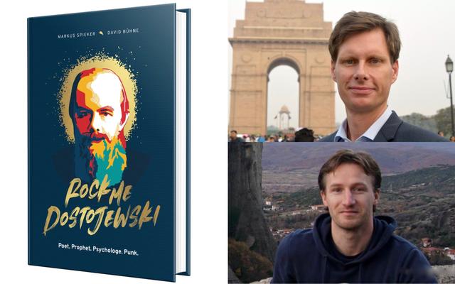 Markus Spieker (oben) und David Bühne mit ihrem Buch «Rock me, Dostojewski!»