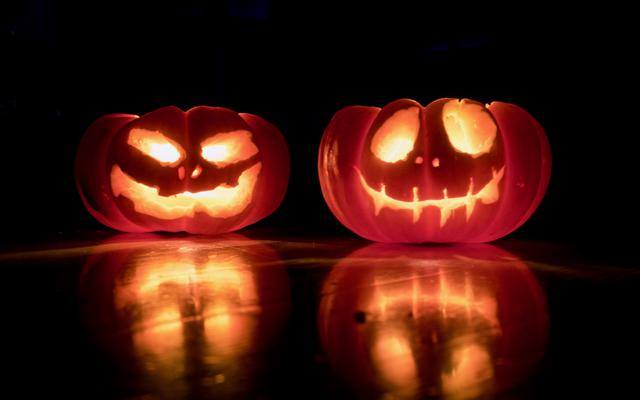 Kürbise an Halloween