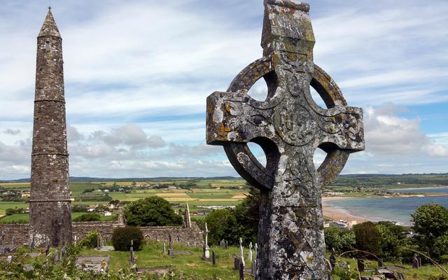 Ein keltisches Kreuz in Irland