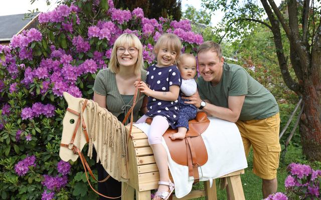 Julia und Patrick mit Selma und Alwin